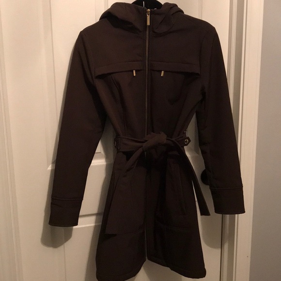 michael kors softshell hooded jacket